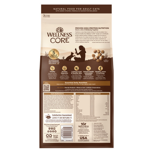 Wellness CORE Grain Free (8859) Adult : Deboned Turkey, Turkey Meal & Duck Receipt 無穀物成貓 火雞+鴨肉 5lb (新包裝 升級版) (EXP: 6月/2027) Wellness CORE Grain Free (8859) Adult : Deboned Turkey, Turkey Meal & Duck Receipt 無穀物成貓 火雞+鴨肉 5lb (新包裝 升級版) (EXP: 6月/2027)